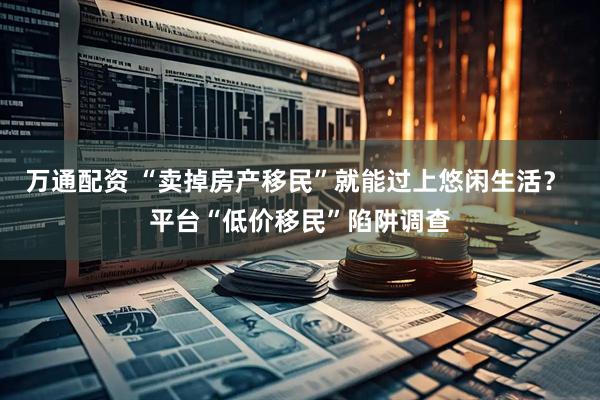万通配资 “卖掉房产移民”就能过上悠闲生活？ 平台“低价移民”陷阱调查