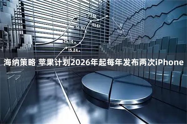 海纳策略 苹果计划2026年起每年发布两次iPhone